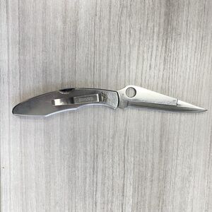 Vintage SPYDERCO Stainless Steel Knife PAT. 4347665; Seki City Japan Folding